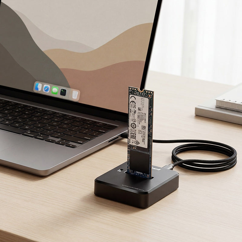 Stație de andocare SSD M.2 NVMe și SATA cu USB-C Rebel KOM1042