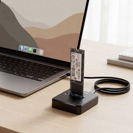Stație de andocare SSD M.2 NVMe și SATA cu USB-C Rebel KOM1042