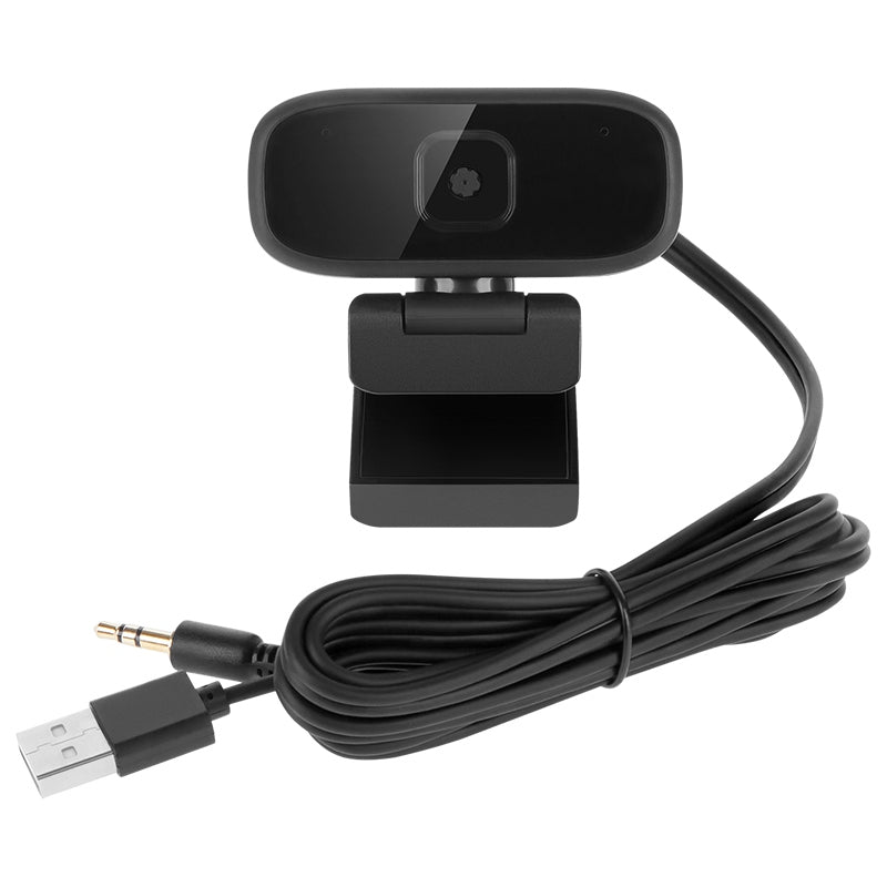 Cameră web HD 720p cu microfon stereo și unghi de vizualizare 110° Rebel KOM1055
