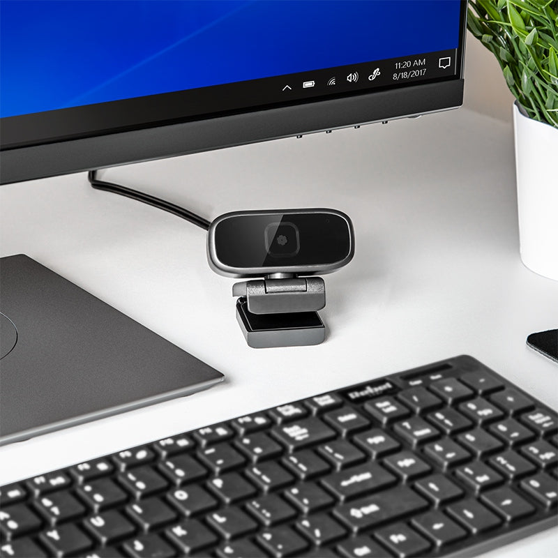 Cameră web HD 720p cu microfon stereo și unghi de vizualizare 110° Rebel KOM1055