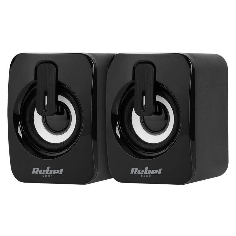 Boxe PC 2.0 CS-15 cu alimentare USB și putere 2 x 3 W Rebel KOM1151