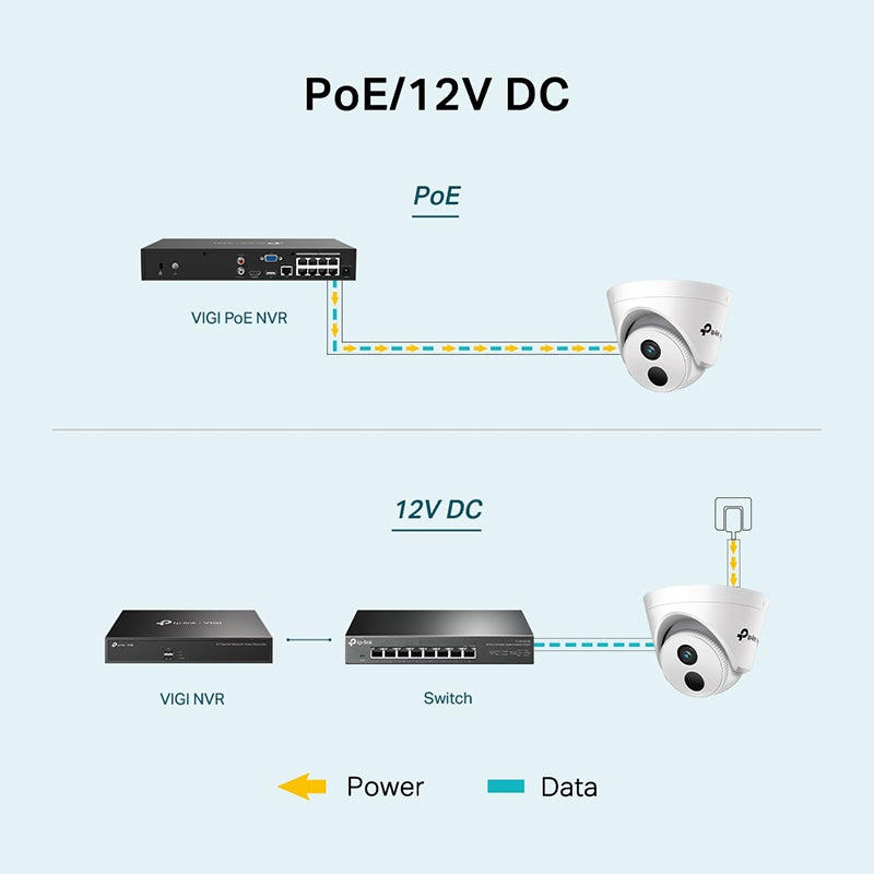 Cameră de supraveghere turret 4 MP cu obiectiv de 2,8 mm și IR 30 m TP-Link KOMC440I-2.8