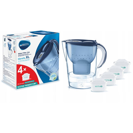 Cană filtrantă cu 4 cartușe MAXTRA+ Marella XL de 3,5 l Brita KOMMARXL4