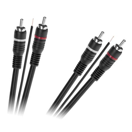 Cablu audio 2 x RCA tată - 2 x RCA tată cu fir de control, 5 m KPO2687-5