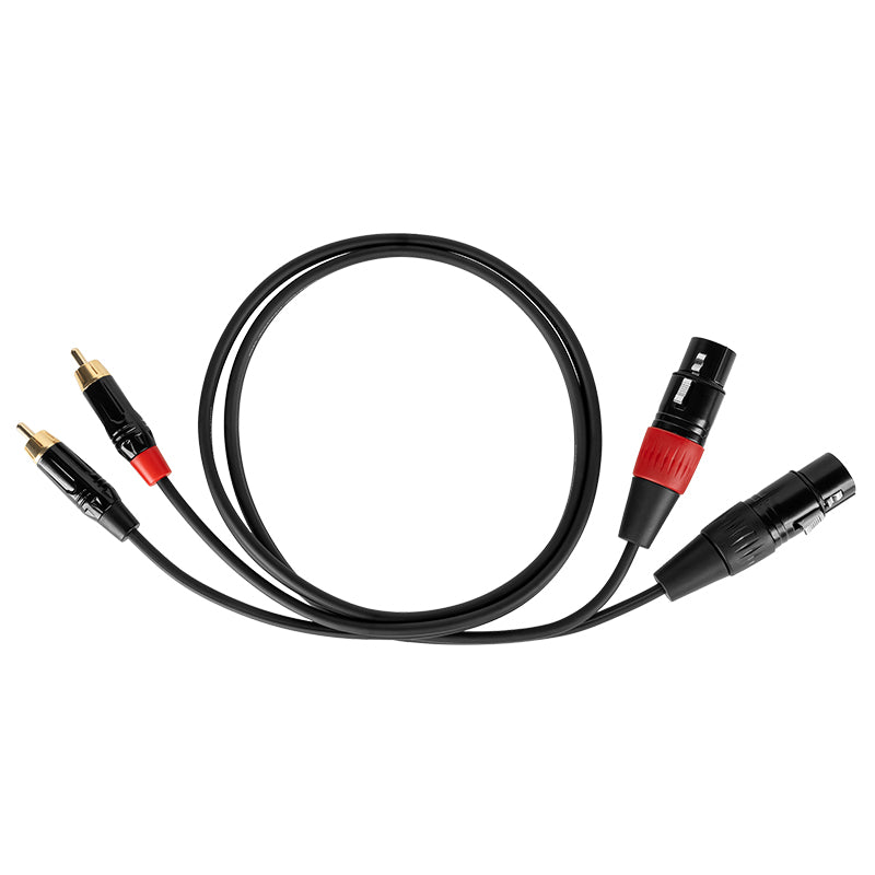 Cablu XLR - 2 x RCA cu lungime de 1 m și conductori OFC CABLETECH KPO2930