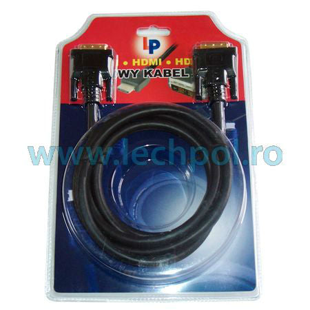 Cablu digital DVI - DVI cu lungime de 1,8 m Cabletech KPO3700-1.8