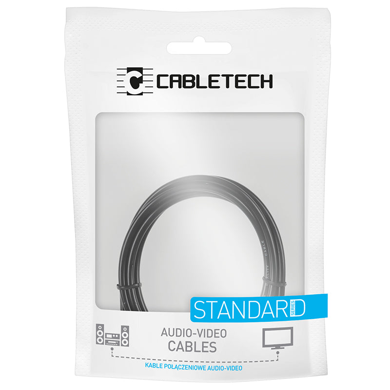Cablu audio jack stereo 3,5 mm tată la 2 x RCA tată de 5 m Cabletech KPO3952-5