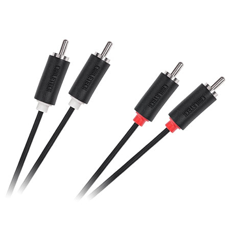 Cablu audio 2 x RCA tată - 2 x RCA tată de 3 m Cabletech KPO3954-3
