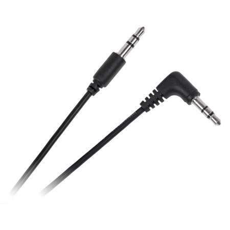 Cablu jack 3.5 mm tata-tata 0.5 m, unghi 90°, Cabletech KPO3965-0.5