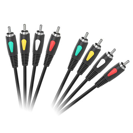 Cablu 4x RCA - 4x RCA de 1,8 m Eco-Line Cabletech KPO4003-1.8