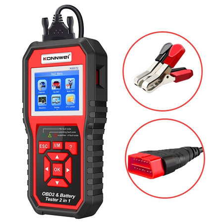 Scaner diagnostic auto OBD2 cu 10 moduri și citire VIN Konnwei KW870