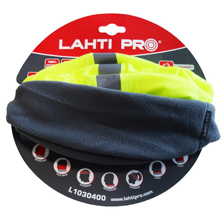 Banderolă reflectorizantă cu polar LAHTI PRO, protecție cap, multifuncțională, cod furnizor