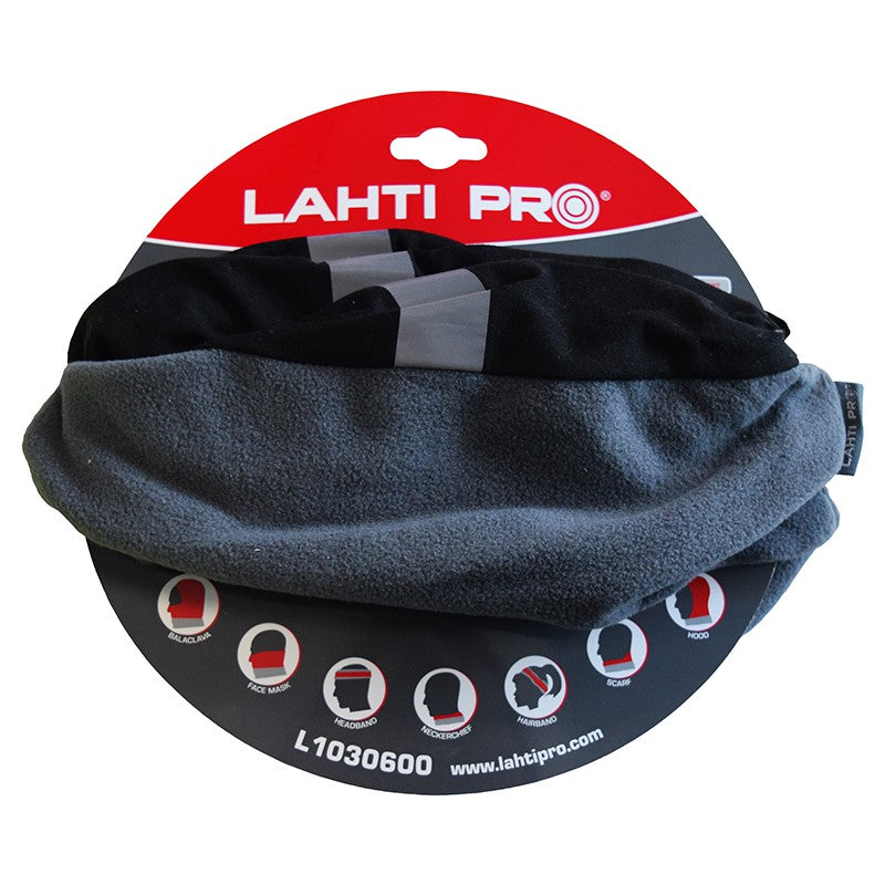 Banderolă reflectorizantă cu polar LAHTI PRO, protecție cap, multifuncțională, cod furnizor