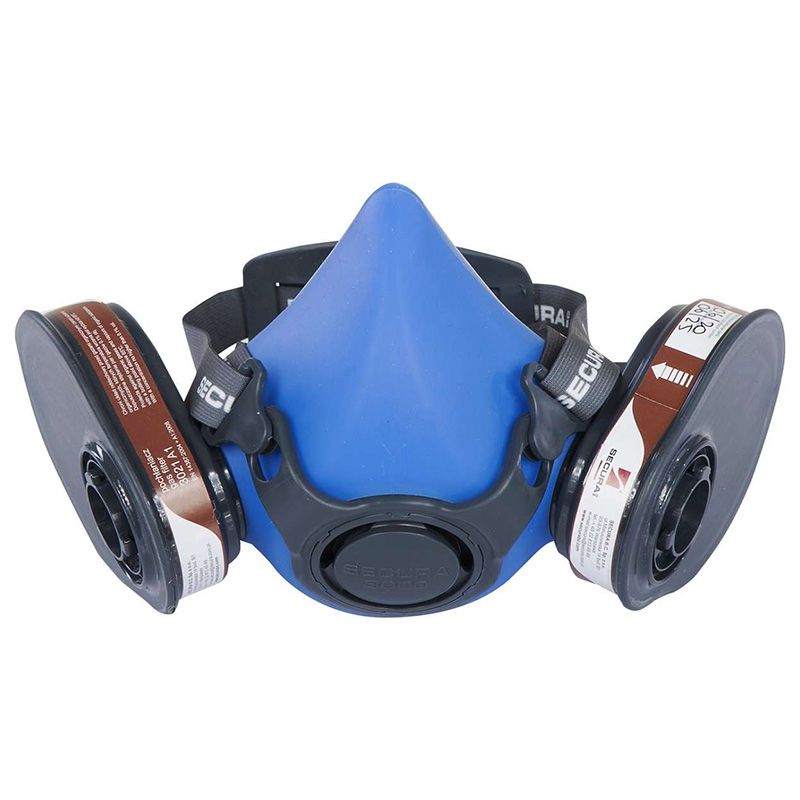 Mască gaz silicon cu două locașe pentru filtru LAHTI PRO L120120S