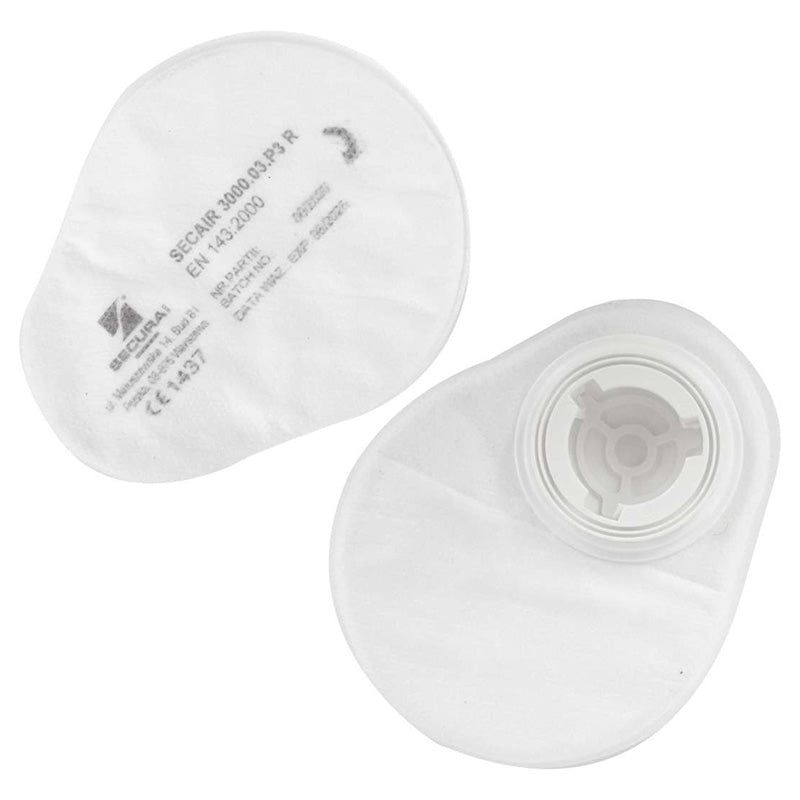 Filtre adiționale pentru măștile de gaz LAHTI PRO, 2 buc/set, compatibile cu L1201300/L1201400