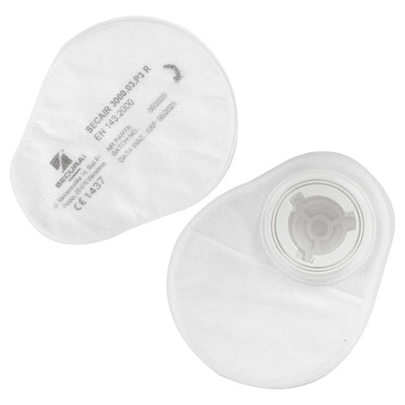 Filtre adiționale pentru măștile de gaz LAHTI PRO, 2 buc/set, compatibile cu L1201300/L1201400