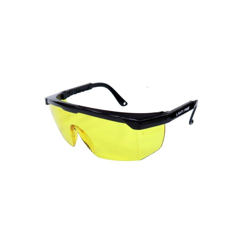 Ochelari protecție galbeni cu brațe reglabile, filtru UV LAHTI PRO L1500800