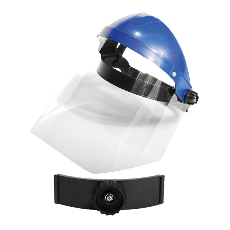 Mască vizieră cu reglaj și calotă superioară, policarbonat 1 mm, standard EN 166 LAHTI PRO L1520300