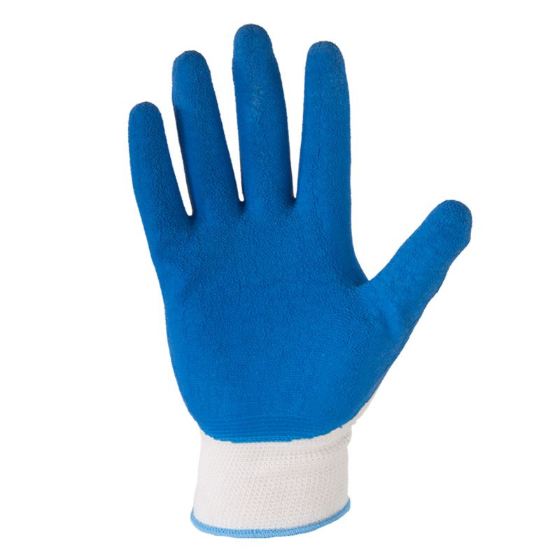 Mănuși latex cu poliester LAHTI PRO pentru protecția mâinilor