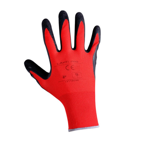 Mănuși latex cu poliester LAHTI PRO pentru protecția mâinilor