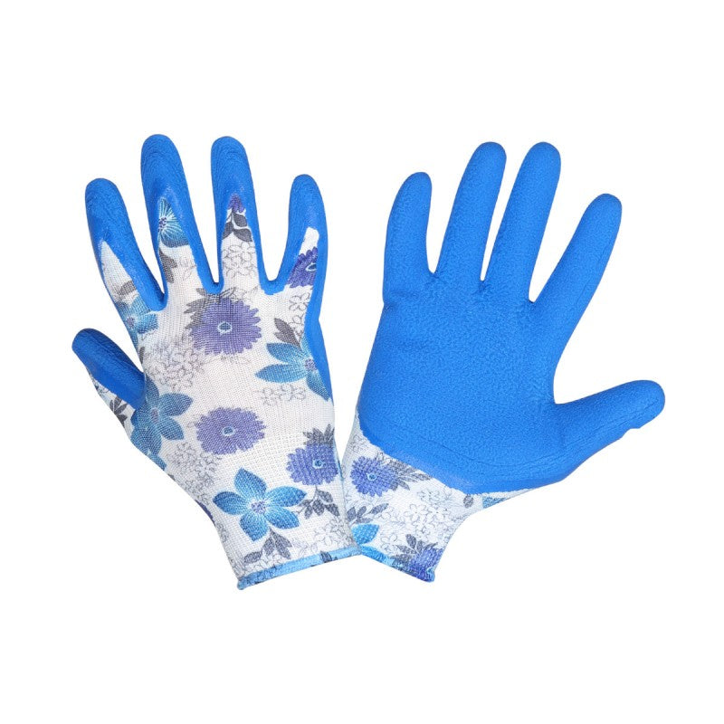 Mănuși latex cu poliester tip floral LAHTI PRO