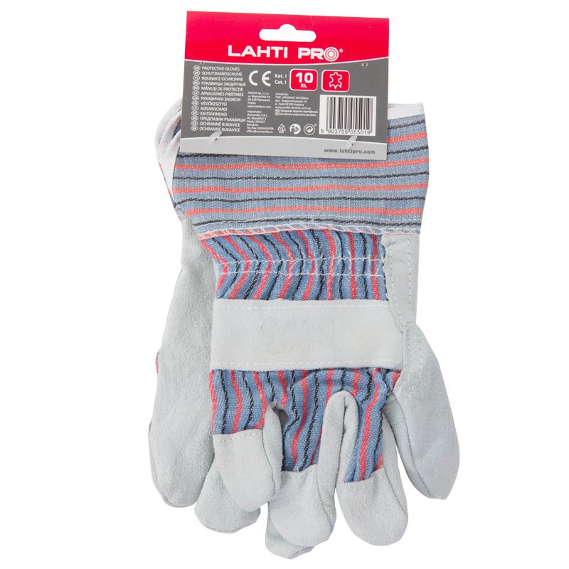 Mănușă piele bovină cu palmă monocomponentă, mărimea 10, LAHTI PRO L270110K