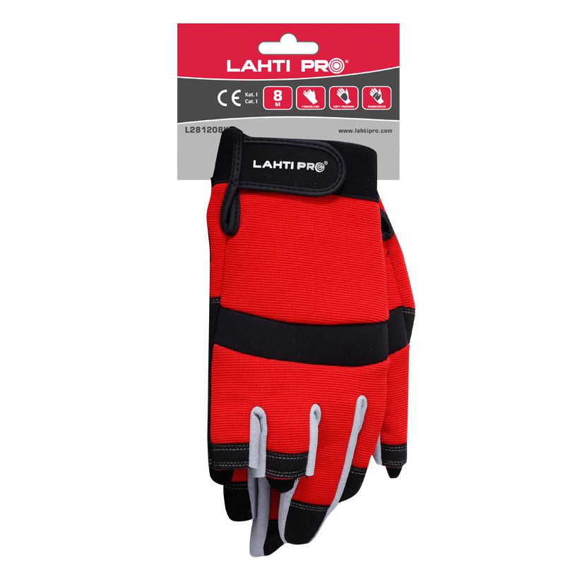 Mănuși elastan întărite, căptușite, tactile parțial LAHTI PRO