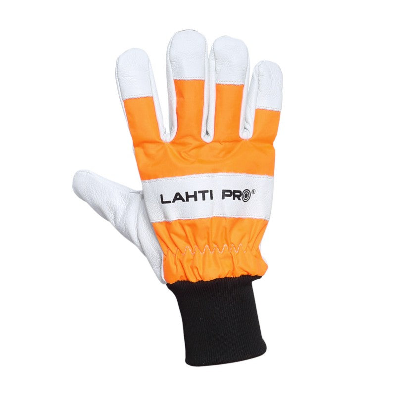 Mănuși piele bovină antităiere cu manșetă elastică LAHTI PRO 10 (XL)