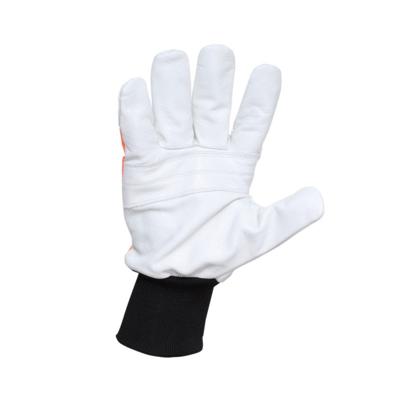 Mănuși piele bovină antităiere cu manșetă elastică LAHTI PRO 10 (XL)