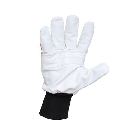 Mănuși piele bovină antităiere cu manșetă elastică LAHTI PRO 10 (XL)