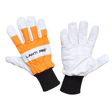 Mănuși piele bovină antităiere cu manșetă elastică LAHTI PRO 10 (XL)