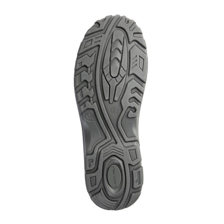Bocanci piele întoarsă și material textil gri-roșu S1PSRC LAHTI PRO