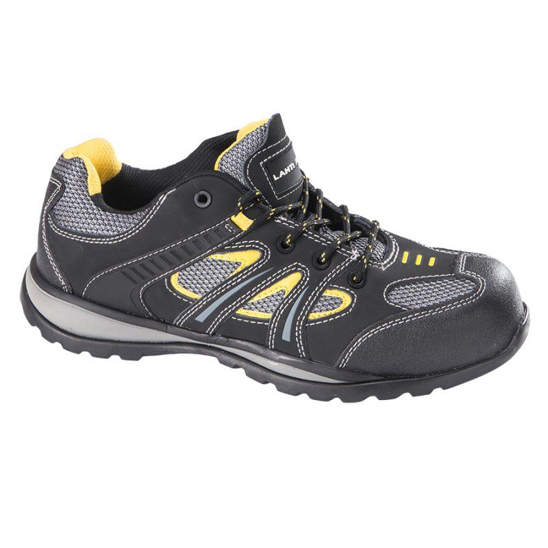 Pantofi protecție piele velur și țesătură cu cauciuc Lahti Pro S1P SRA