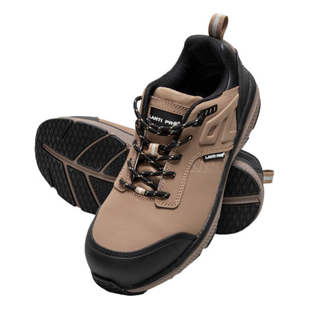 Pantofi de protecție din piele velur S3 SRC cu talpă cauciuc și bombeu compozit LAHTI PRO cod furnizor public