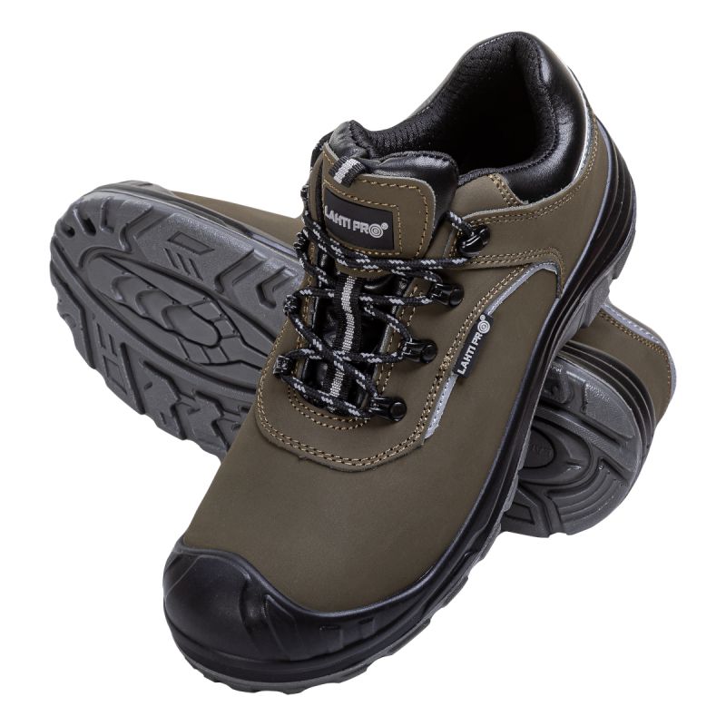 Pantofi protecție piele-velur cu reflectorizant S3 SRC LAHTI PRO