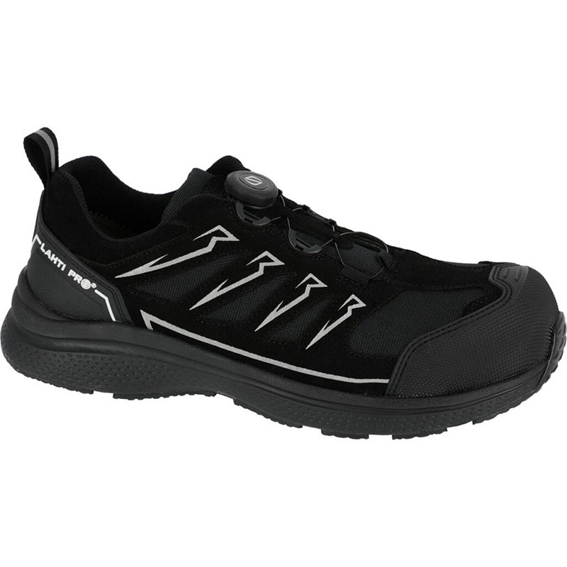 Pantofi de protecție din piele-velur termorezistenți LAHTI PRO S1FOHROSR cu sistem SPINON și bombeu compozit