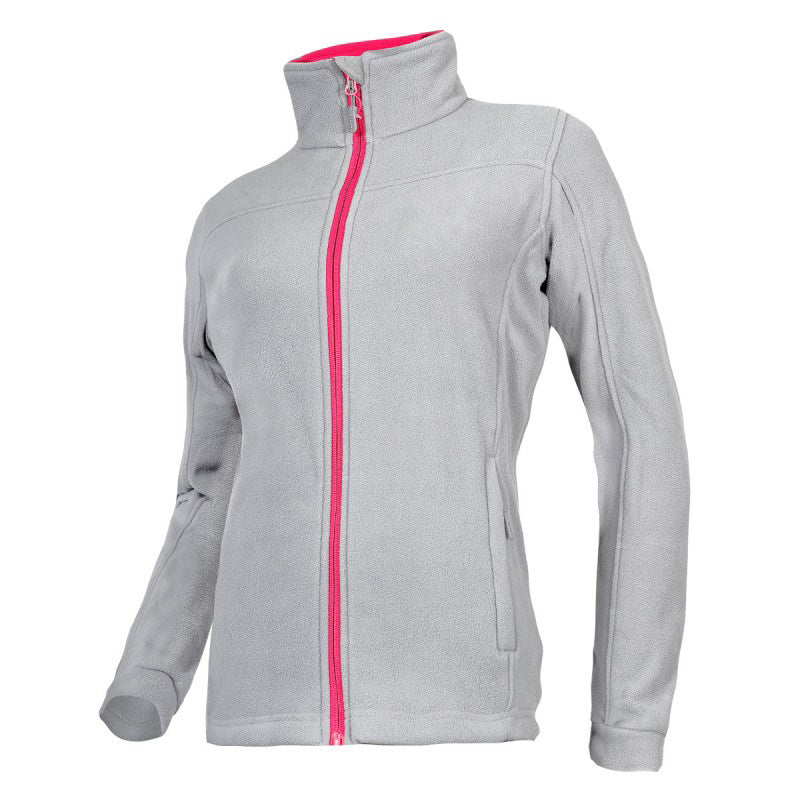 Jachetă polar damă gri LAHTI PRO, poliester 290 g/m², antifuz
