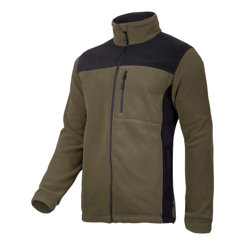 Jachetă polar verde LAHTI PRO, poliester 290 g/m², standard EN ISO