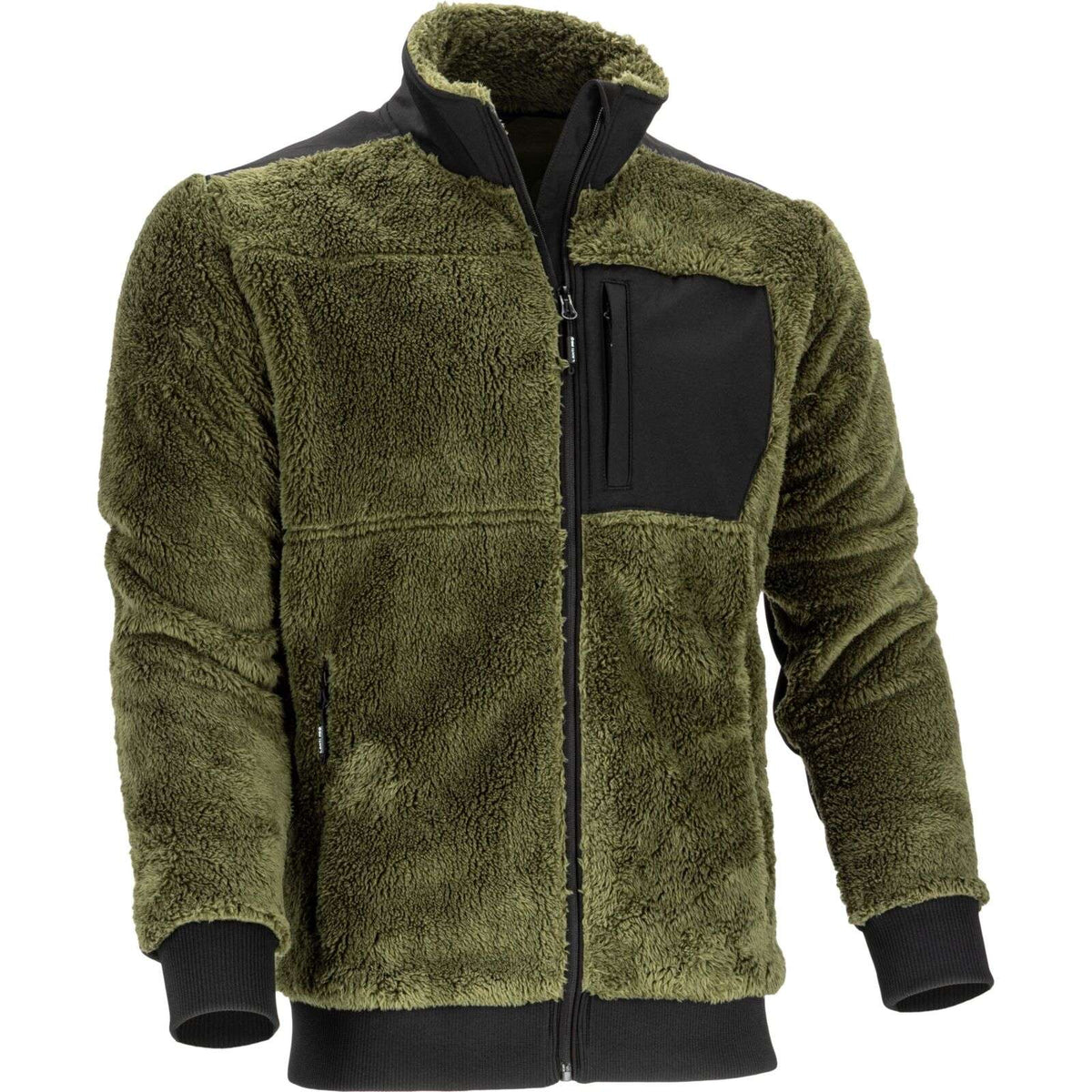Jachetă polar tip-sherpa verde LAHTI PRO pentru protecție și confort