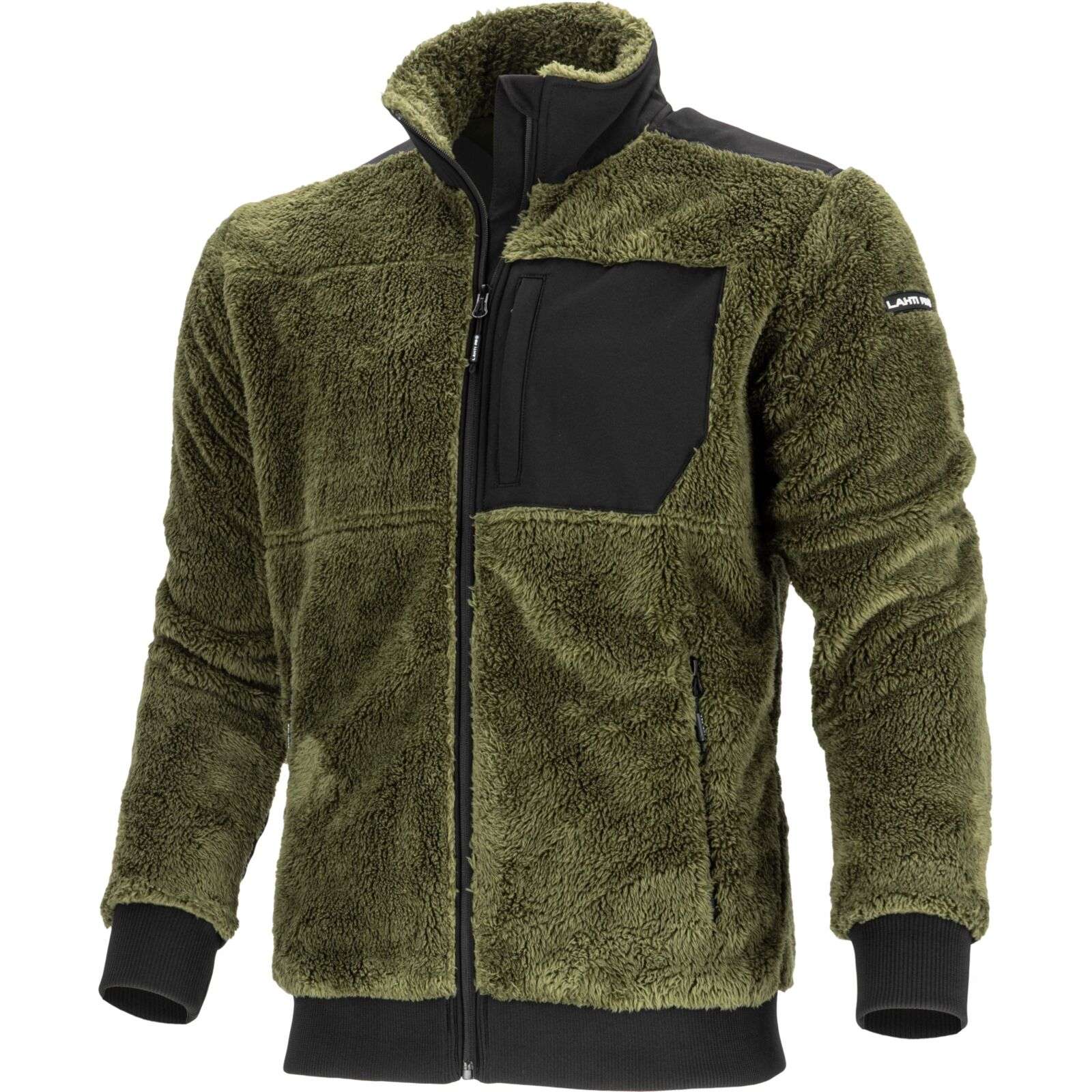 Jachetă polar tip-sherpa verde LAHTI PRO pentru protecție și confort