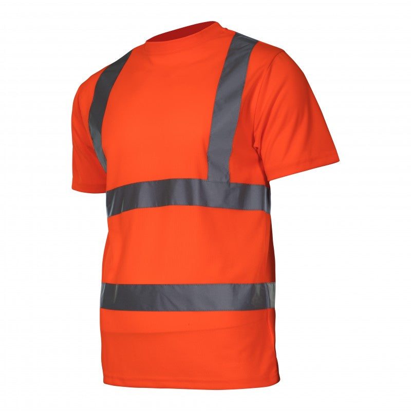 Tricou reflectorizant LAHTI PRO, material respirant, benzi EN ISO 20471
