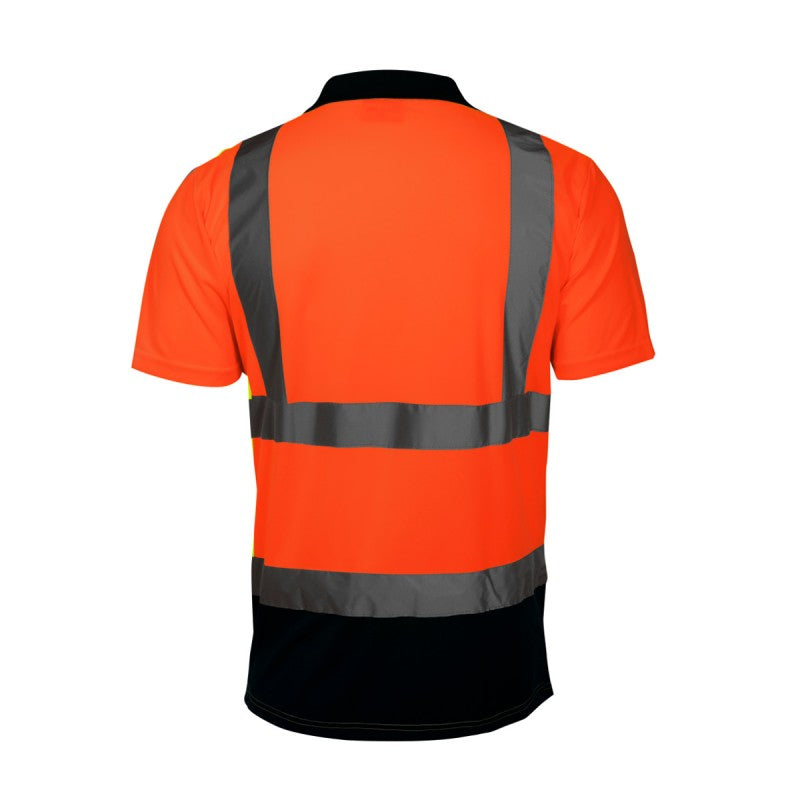 Tricou reflectorizant polo LAHTI PRO pentru bărbați, clasa 2 vizibilitate Portocaliu
