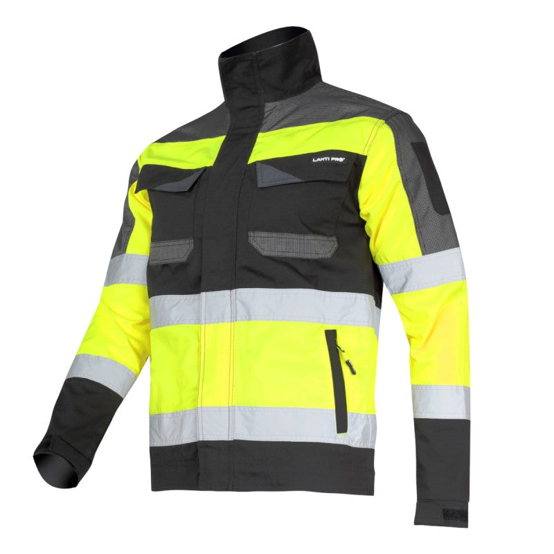 Jachetă reflectorizantă slim-fit LAHTI PRO pentru lucru, verde sau portocaliu