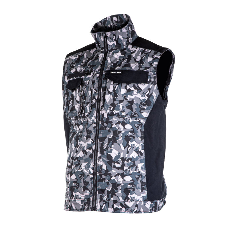 Jachetă de lucru multifuncțională camuflaj LAHTI PRO cu mâneci detașabile și întărituri, cod furnizor