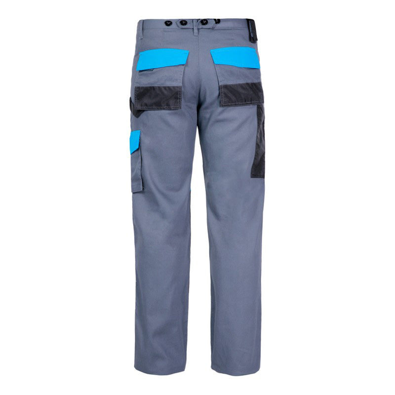 Pantaloni de lucru subțiri bumbac LAHTI PRO, 100% bumbac, 9 buzunare, talie ajustabilă