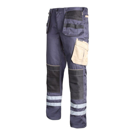 Pantaloni lucru mediu-gros cu benzi reflectorizante LAHTI PRO