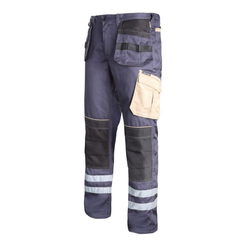 Pantaloni lucru mediu-gros cu benzi reflectorizante LAHTI PRO