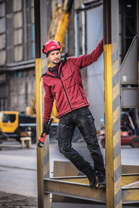 Pantaloni de lucru tip blugi slim-fit elastici LAHTI PRO pentru protecție zilnică
