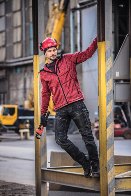 Pantaloni de lucru tip blugi slim-fit elastici LAHTI PRO pentru protecție zilnică