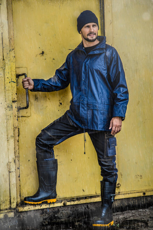 Pantaloni de lucru tip blugi cu întărituri, 16 buzunare, Lahti Pro